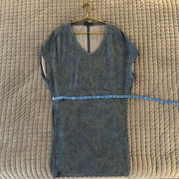 Anthropologie Saturday/Sunday Blue Zelda Tunic Dress Size Small Stretch Casual - Picture 8 of 11